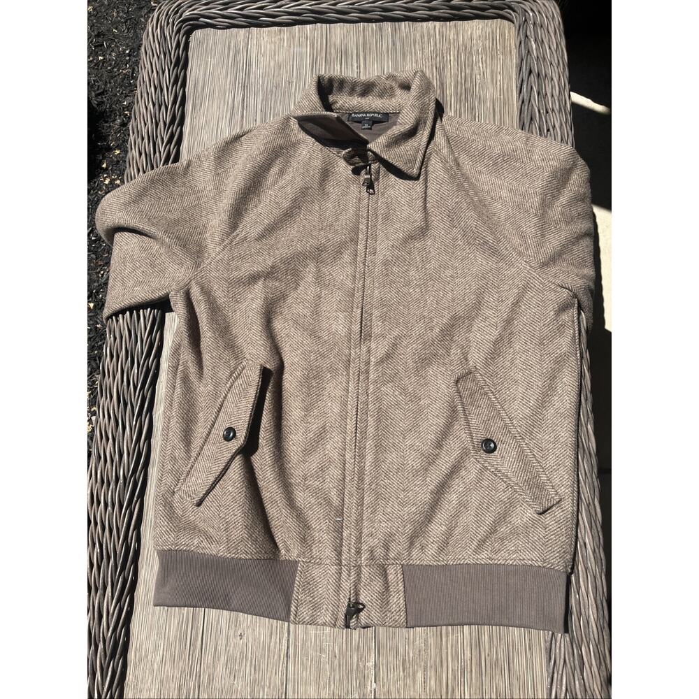 Banana Republic Mid-weight Melton Full-Zip Jacket size M - Picture 7 of 9